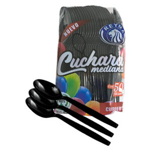 CAJA CUCHARA GRANDE NEGRA 20 PAQ/25 PIEZAS