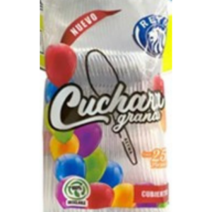 CAJA CUCHARA GRANDE BLANCA 20 PAQ/25 PIEZAS