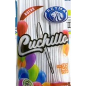 CAJA CUCHILLO  BLANCO 20 PAQ/25 PIEZAS