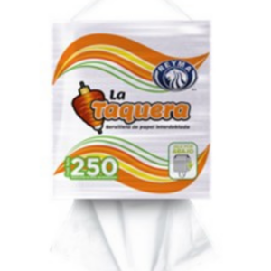 CAJA SERVILLETA TAQUERA 24 PAQ/250 PIEZAS