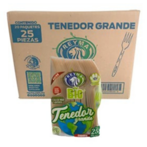 CAJA TENEDOR GRANDE BIO 20 PAQ/25 PIEZAS
